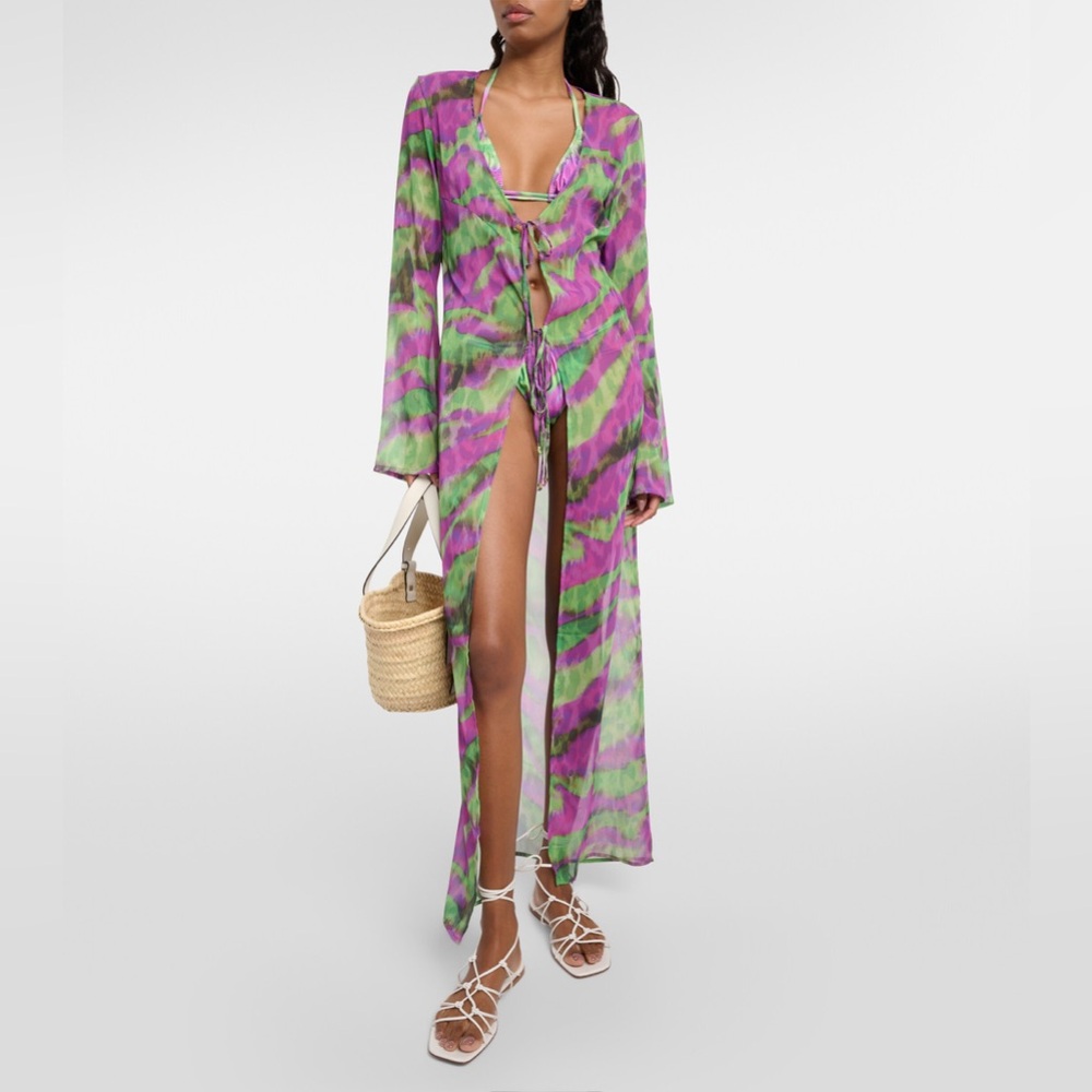 BANANHOT Eleni tie-front beach cover-up, Size M/L, NWT